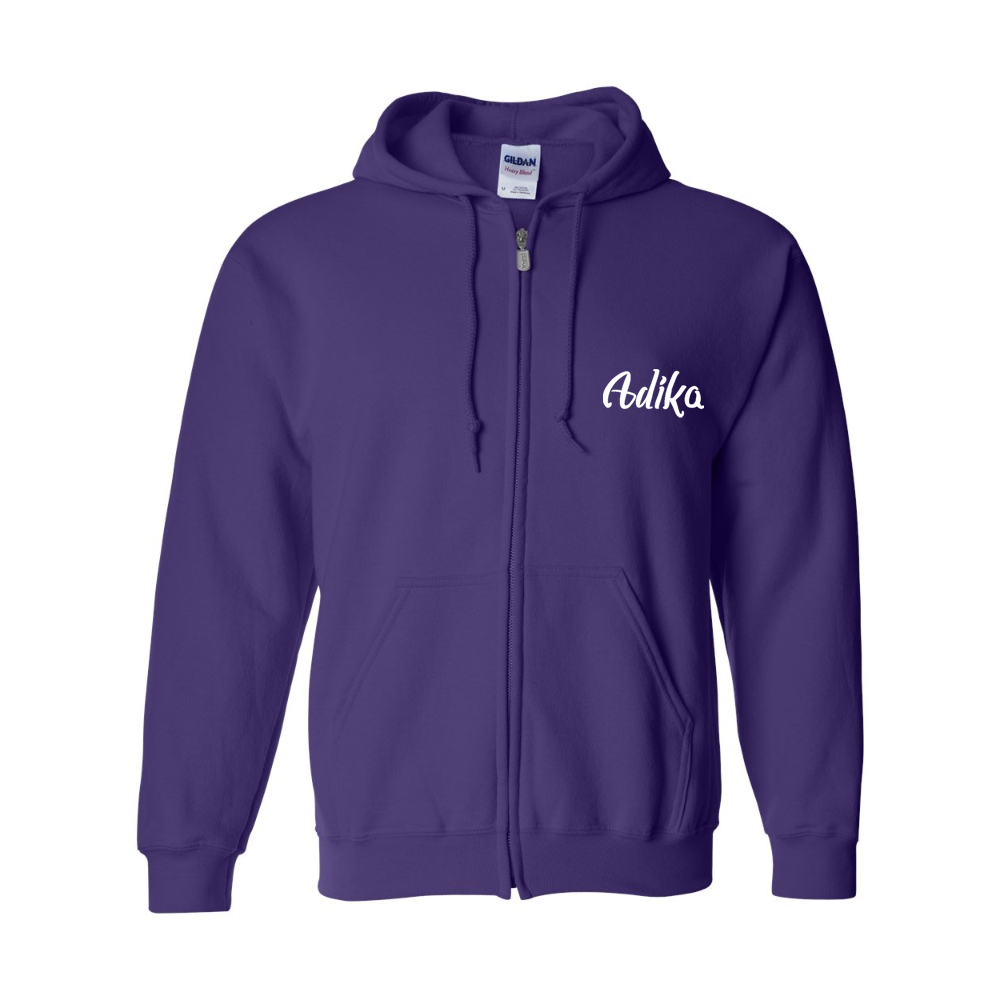 Men's  Adika  Gildan  Heavy Blend Full Zip Hooded Sweatshirt