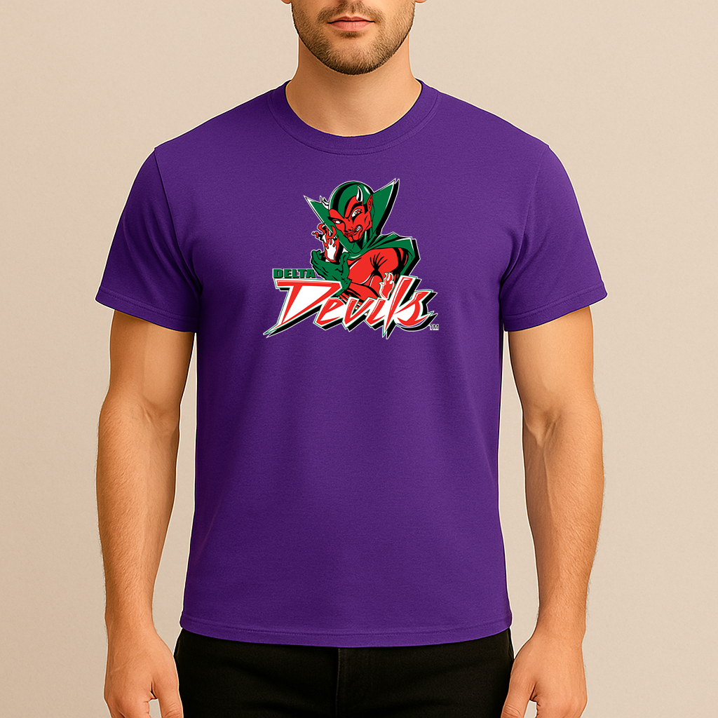 Men's MVSU Delta Devils Logo Cotton T-Shirt