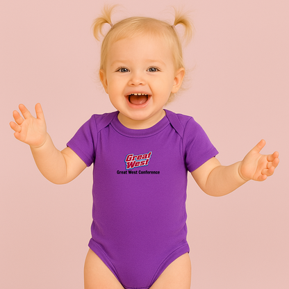 Great West Conference Logo Baby Romper Onesie