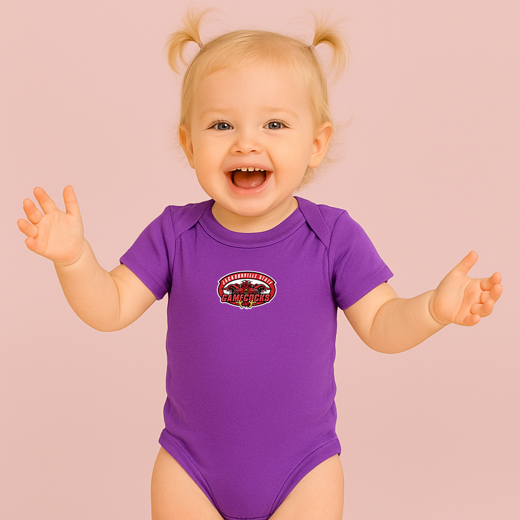 Jacksonville State Gamecocks Logo Baby Romper Onesie