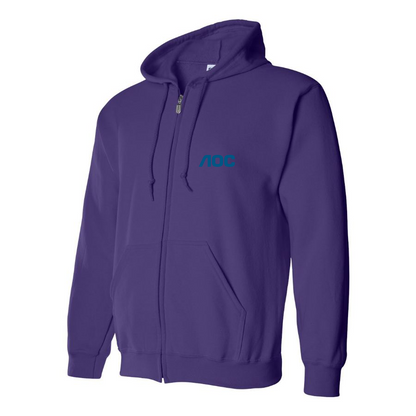 Men's AOC Logo Zipper Hoodie