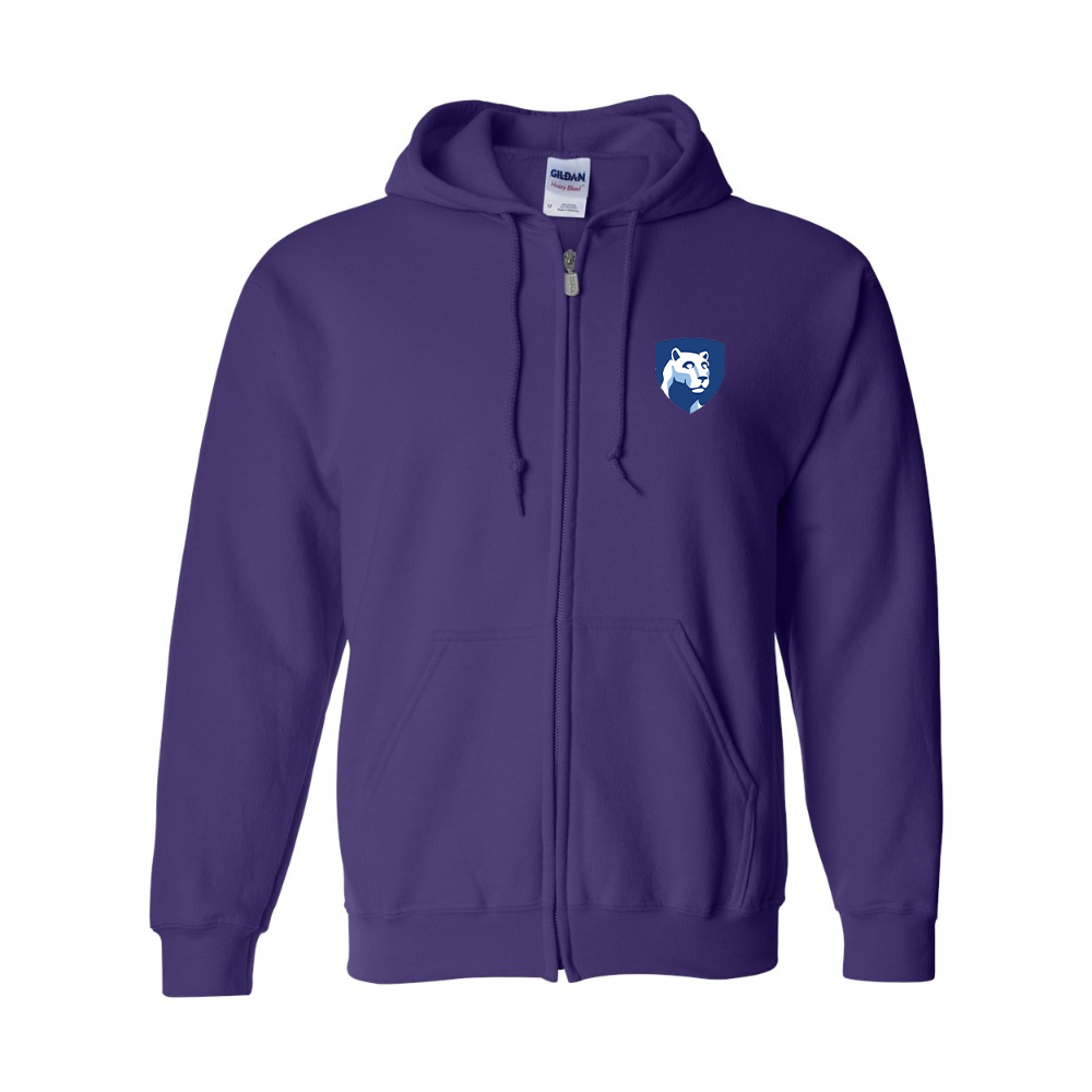 Men's Penn State Symbol Gildan  Heavy Blend Full Zip Hooded Sweatshirt