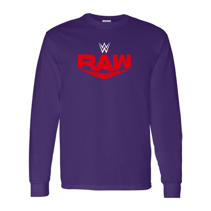 Men's  WWE Raw  Gildan Heavy Cotton Long Sleeve T-Shirt