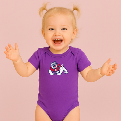 Fresno State Bulldogs Logo Baby Romper Onesie