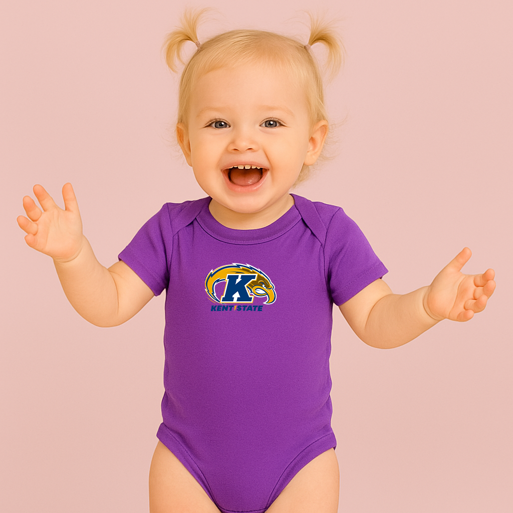 Kent State Golden Flashes Logo Baby Romper Onesie