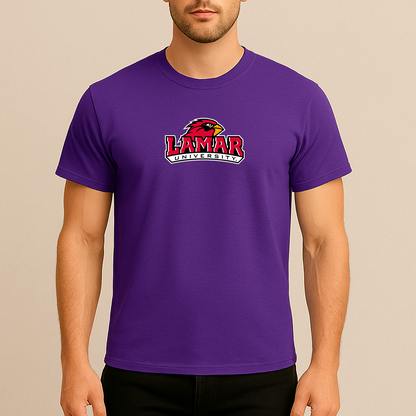 Men's Lamar Cardinals Logo Cotton T-Shirt