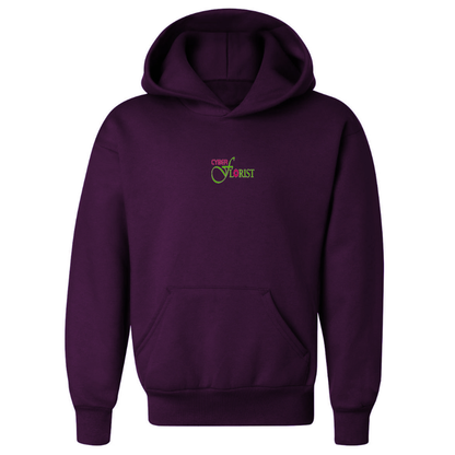 Youth Cyber Florist  Logo   Pullover Hoodie