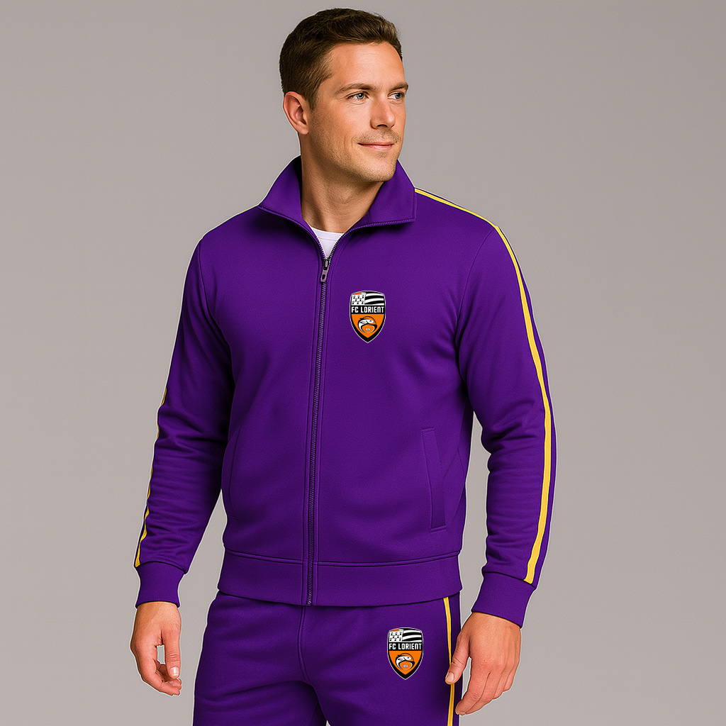 Men's FC Lorient Soccer Logo Dri-Fit TrackSuit