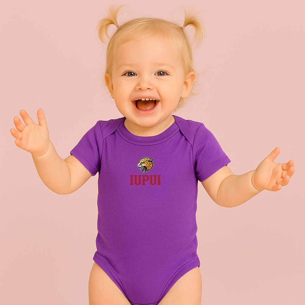 IUPUI Jaguars Logo Baby Romper Onesie