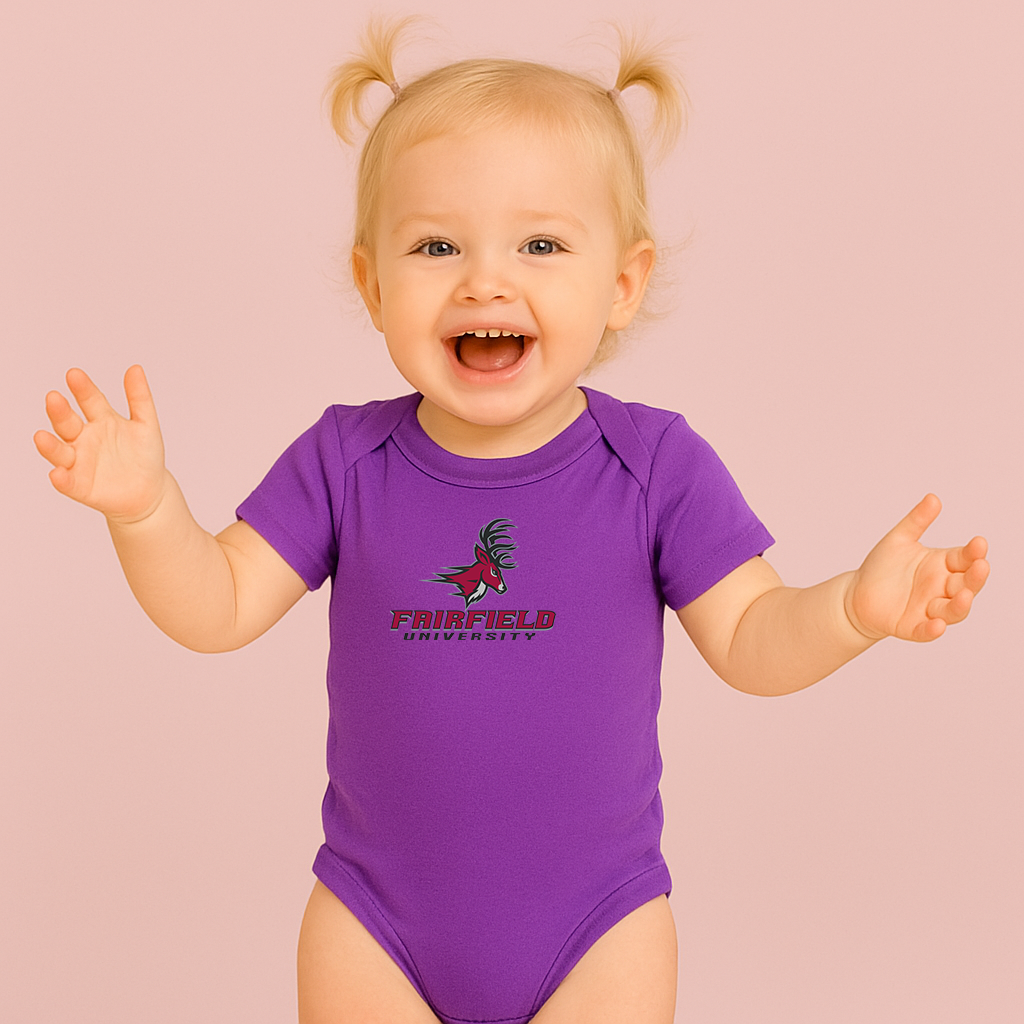 Fairfield Stags Logo Baby Romper Onesie