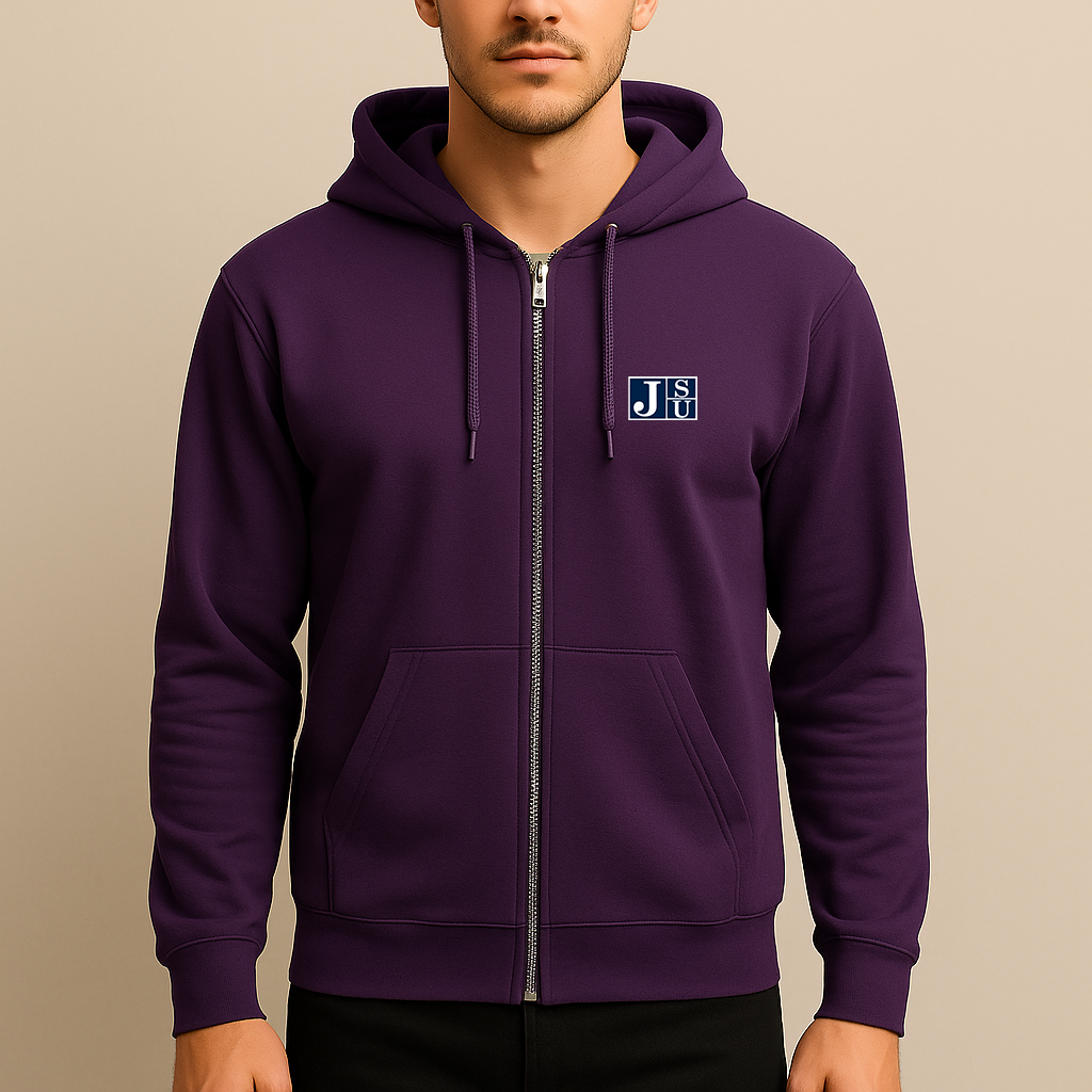Men's Jackson State Tigers Logo  Zipper Hoodie