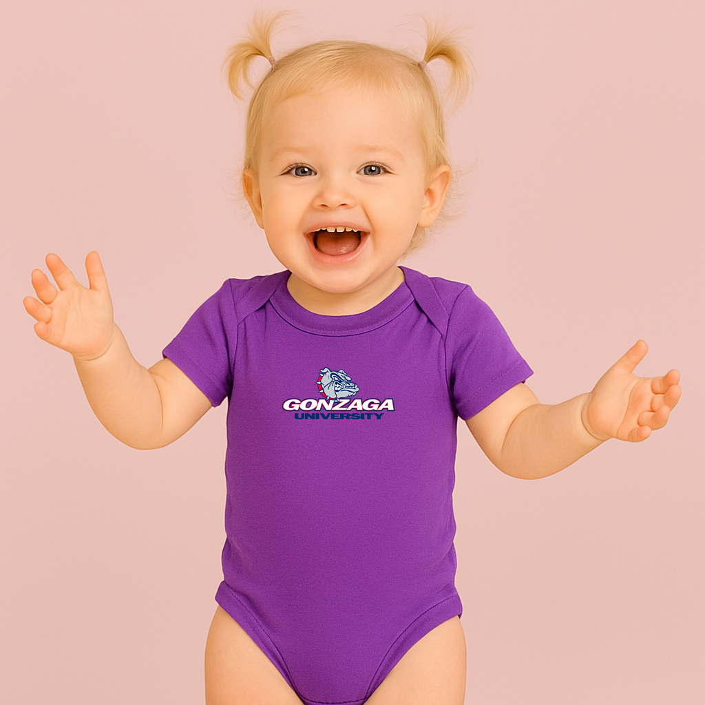 George Gonzaga Bulldogs Logo Baby Romper Onesie