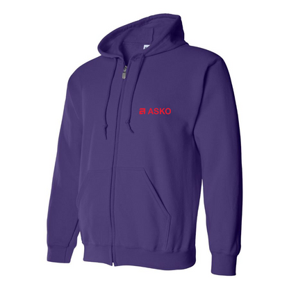 Men's Asko Logo Zipper Hoodie