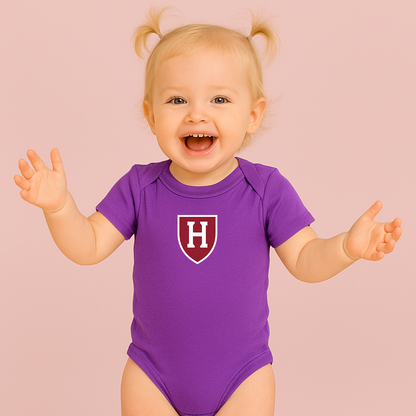 Harvard Crimson Logo Baby Romper Onesie