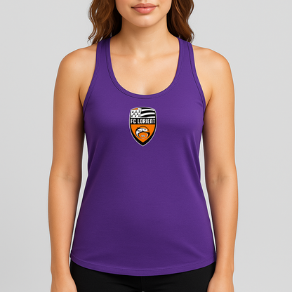 Women's FC Lorient Soccer Logo Next Level Ideal Racerback Tank