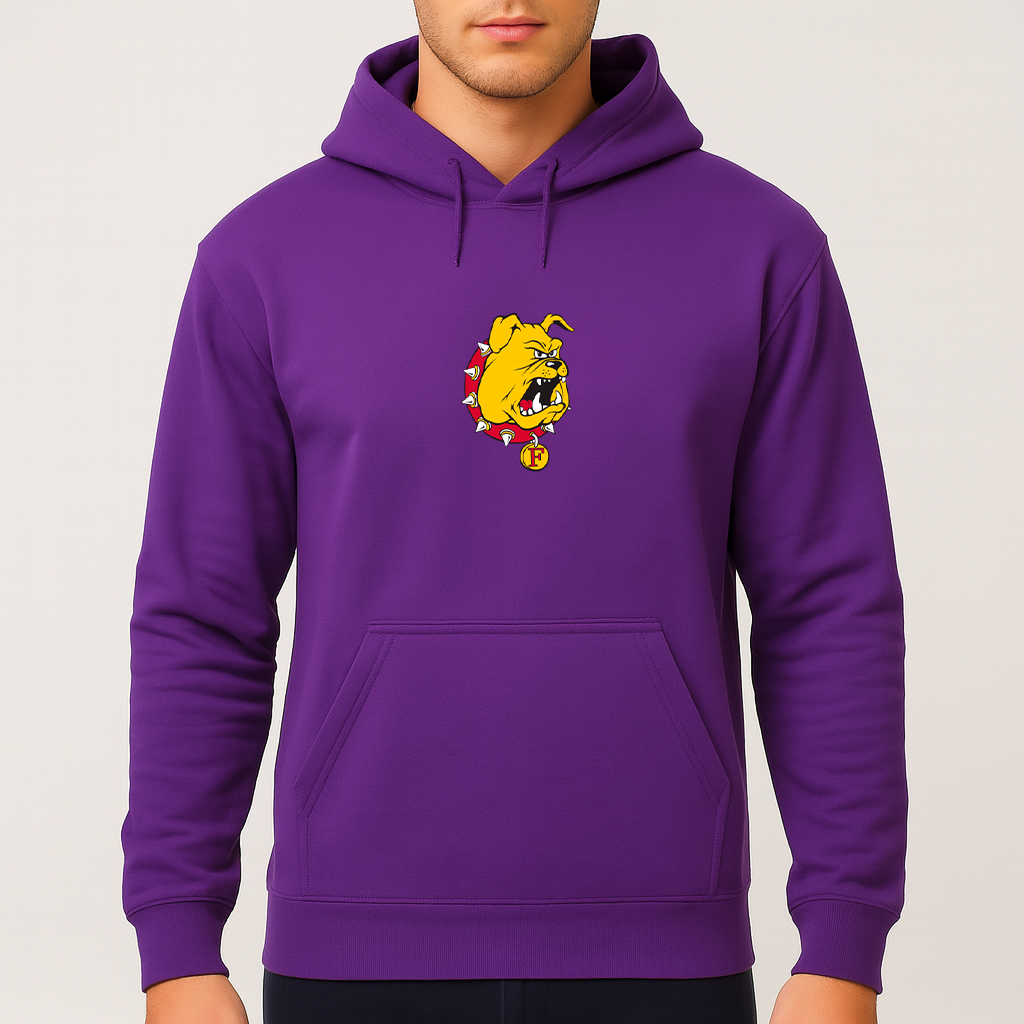 Men's Ferris State Bulldogs Logo Pullover Hoodie