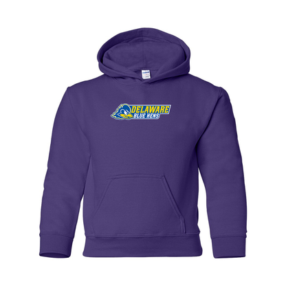 Youth  Delaware Blue Hens Gildan Heavy Blend  Hooded Sweatshirt