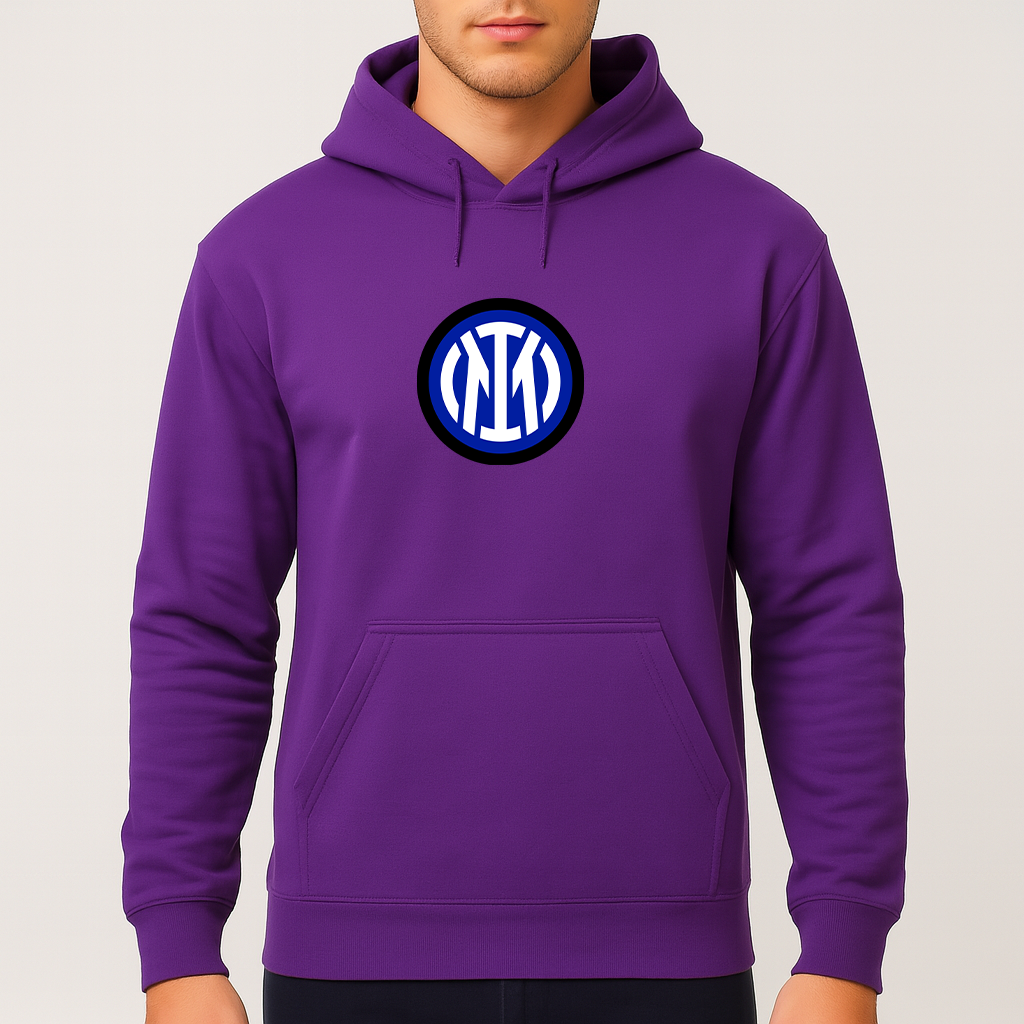Men's Inter Milan 2025 Soccer Logo Pullover Hoodie