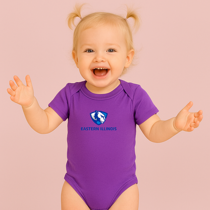 Eastern Illinois Panthers Logo Baby Romper Onesie