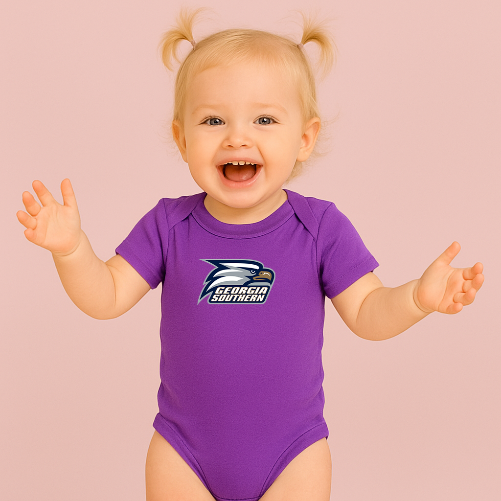 George Georgia Southern Eagles Logo Baby Romper Onesie