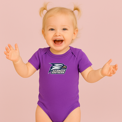 George Georgia Southern Eagles Logo Baby Romper Onesie