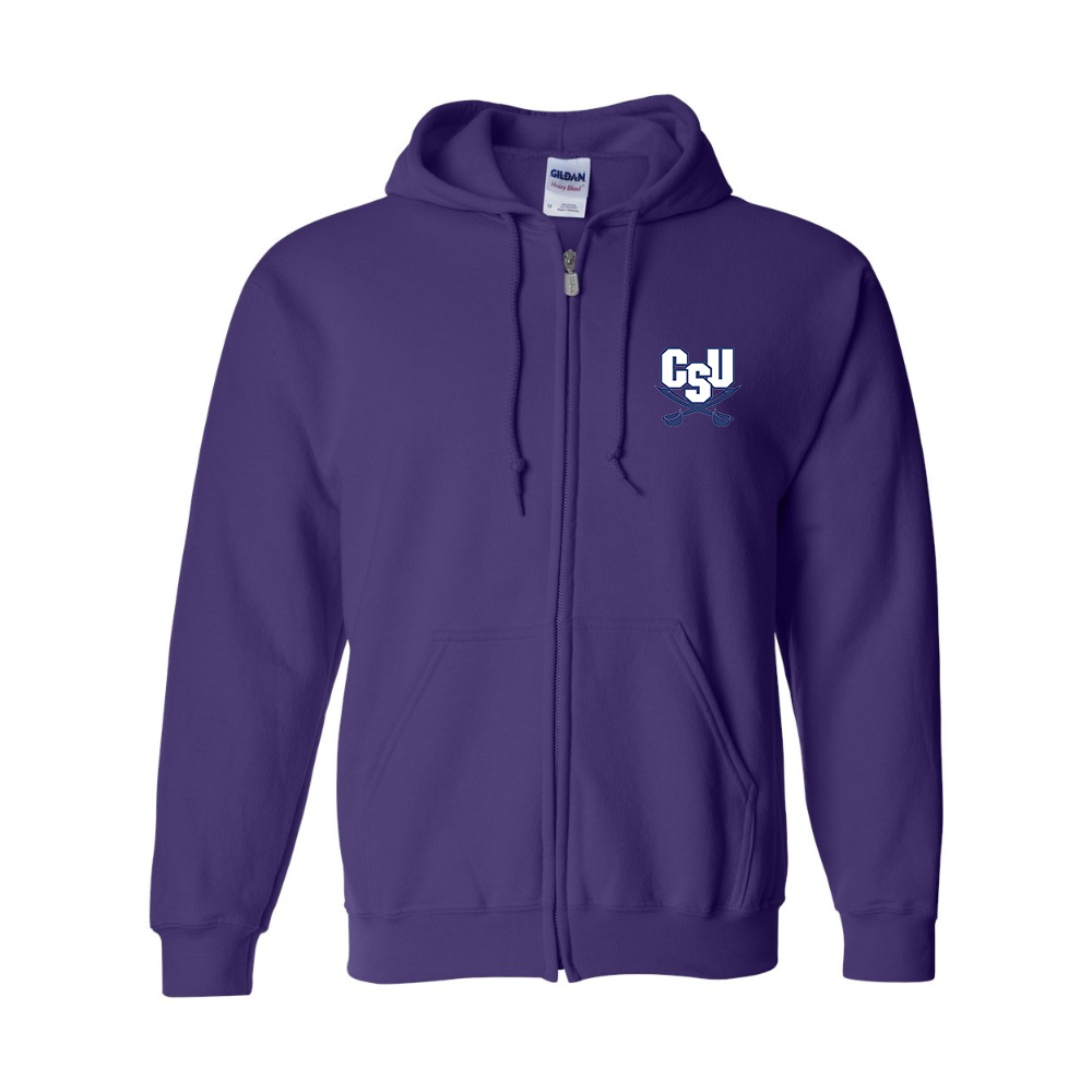 Men's CSU Buccaneers    Gildan  Heavy Blend Full Zip Hooded Sweatshirt
