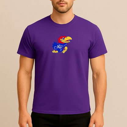 Men's Kansas Jayhawks Logo Cotton T-Shirt