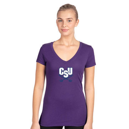 Women's CSU Buccaneers   Next Level V-Neck T-Shirt