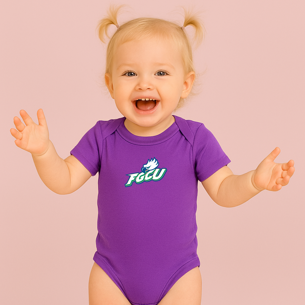 Florida Gulf Coast Eagles Logo Baby Romper Onesie