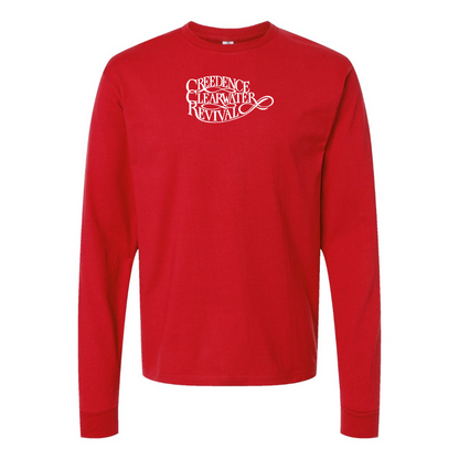 Men's Creedence Clearwater Revival Logo Cotton Long Sleeve T-Shirt