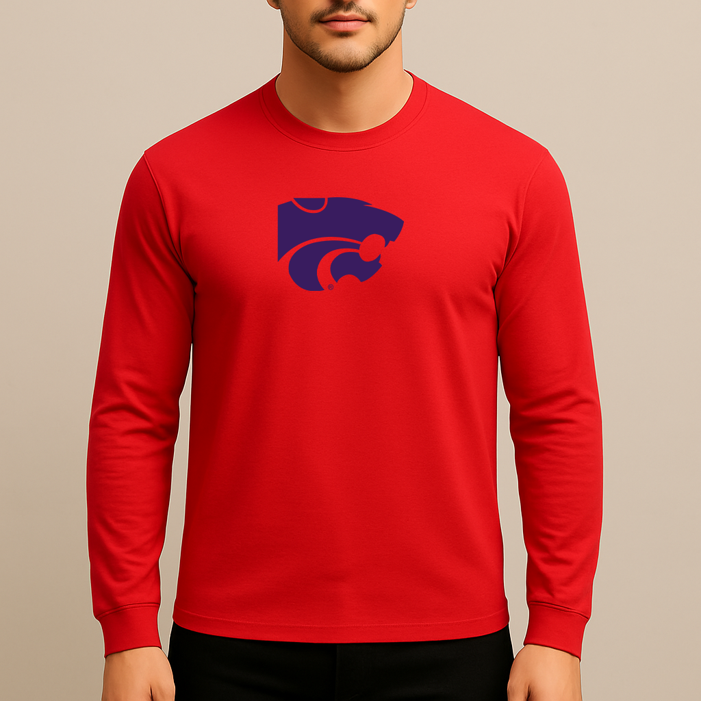 Men's Kansas State Wildcats Logo Long Sleeve T-Shirt