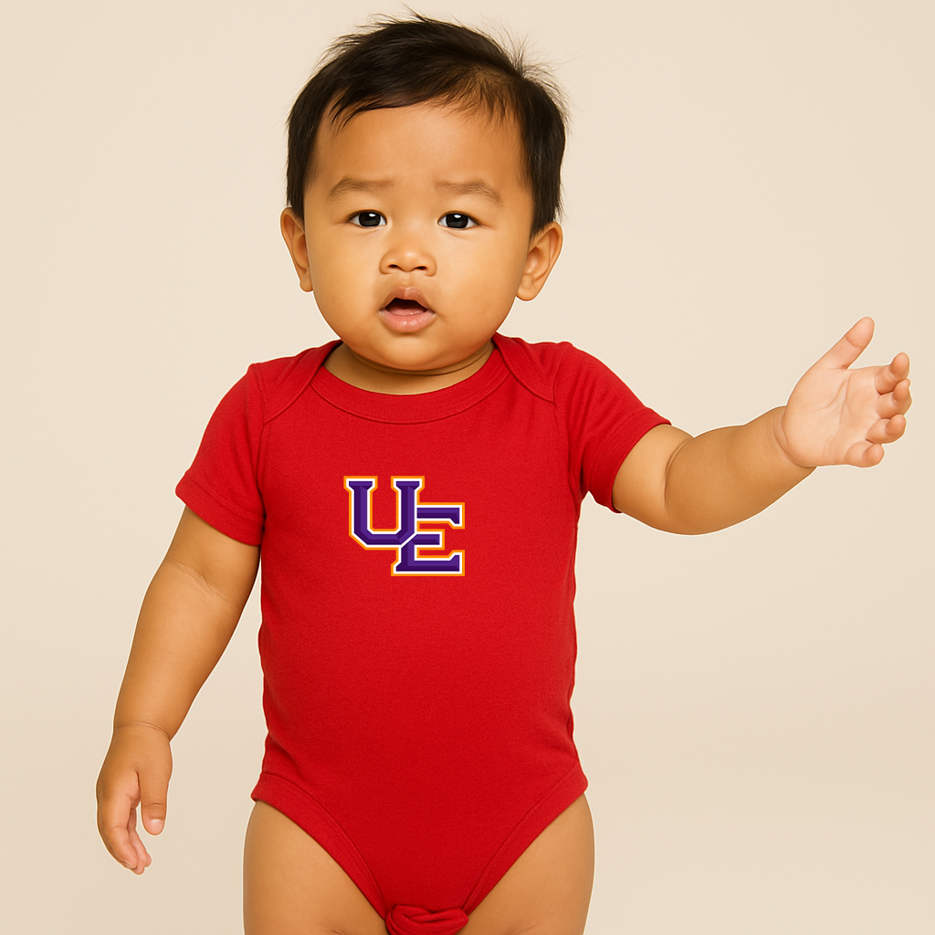 Evansville Purple Aces Logo Baby Romper Onesie