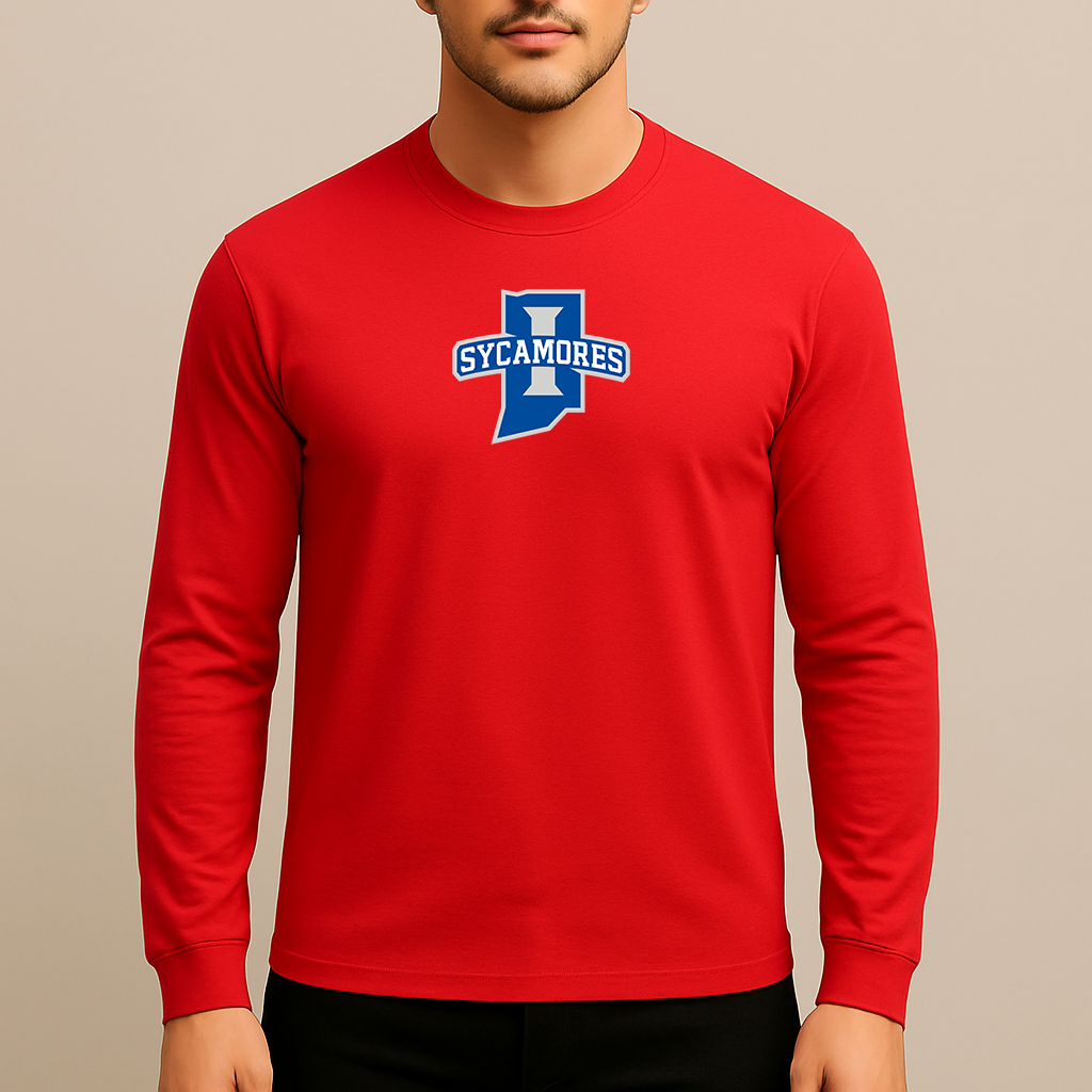 Men's Indiana State Sycamores Logo Long Sleeve T-Shirt