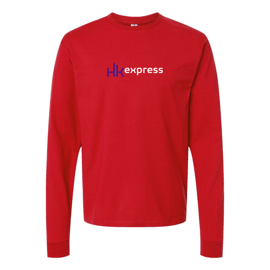 Men's  HK Express Logo Cotton Long Sleeve T-Shirt