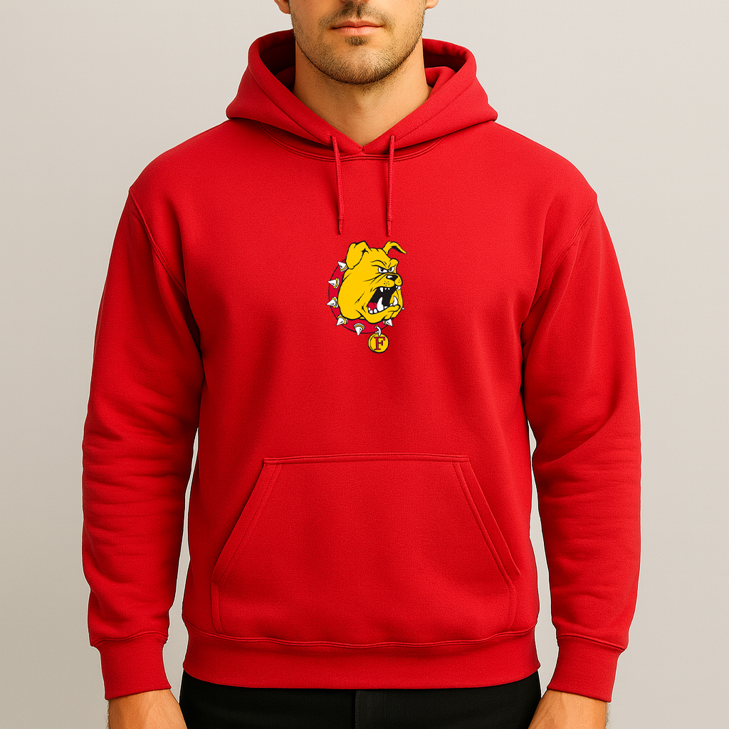 Men's Ferris State Bulldogs Logo Pullover Hoodie