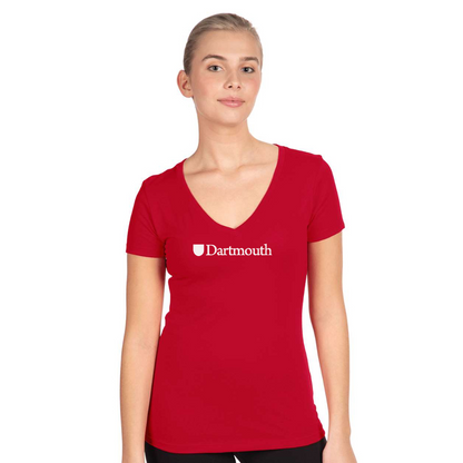 Women's Dartmouth College Next Level V-Neck T-Shirt