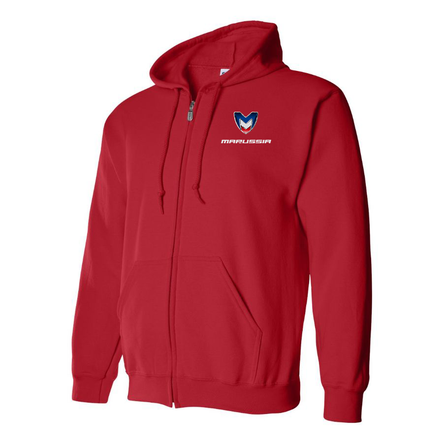 Men's Marussia Motors Logo Zipper Hoodie