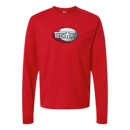 Men's TechArt Logo Cotton Long Sleeve T-Shirt