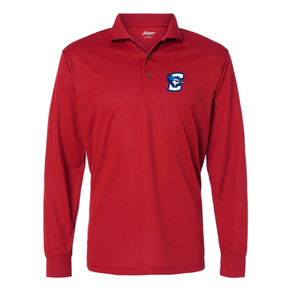Men's  Creighton Bluejays Paragon Prescott Long Sleeve Polo