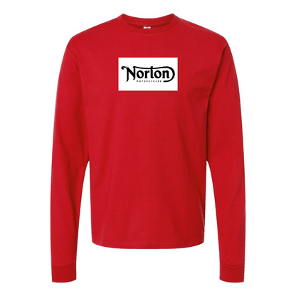 Men's Norton Logo Cotton Long Sleeve T-Shirt