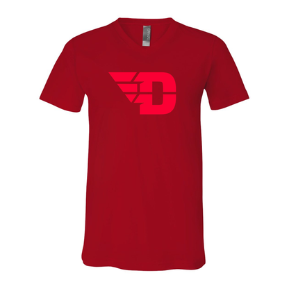 Dayton Flyers  BELLA  CANVAS - Jersey V-Neck T-Shirt