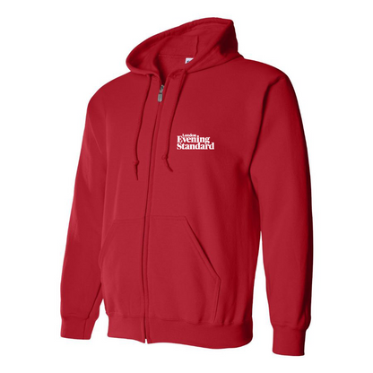 Men's London Evening Standard Logo Zipper Hoodie