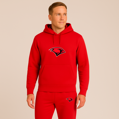 Men's Incarnate Word Cardinals Logo Hoodie Joggers Set