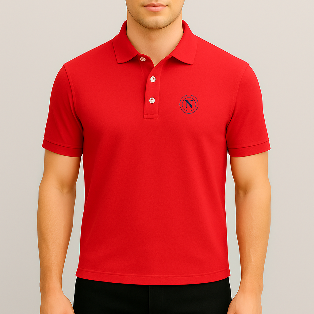 Men's Napoli 2025 Soccer Logo Dry Blend Polo