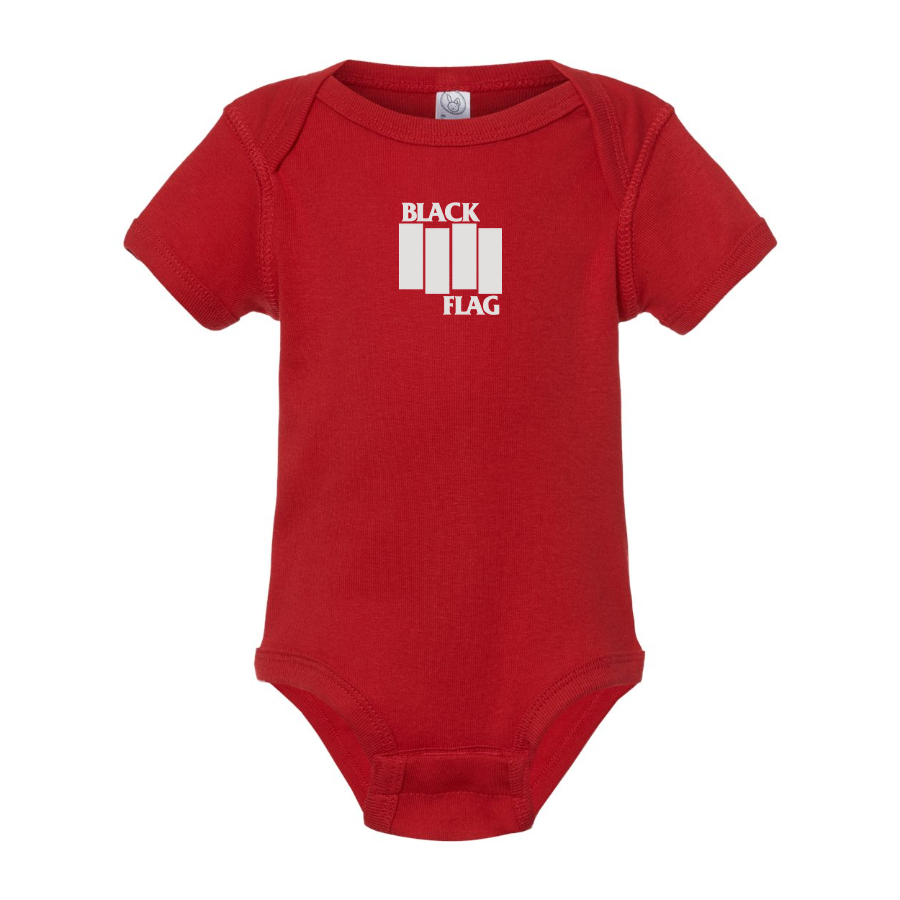 Black Flag Logo Baby Onesie Romper