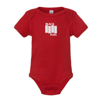 Black Flag Logo Baby Onesie Romper