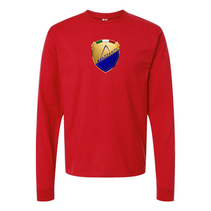 Men's Mazzanti Automobili Logo Cotton Long Sleeve T-Shirt