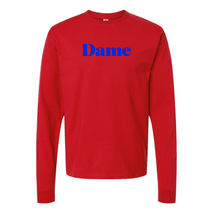 Men's Dame Products  Logo Cotton Long Sleeve T-Shirt