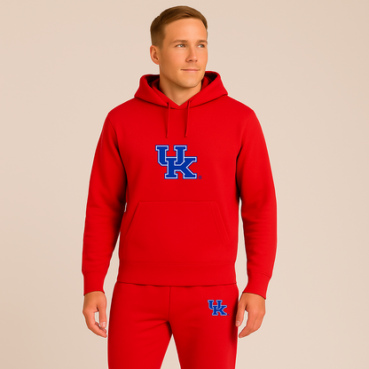 Men's Kentucky Wildcats Logo Hoodie Joggers Set