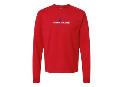 Youth United Airlines Logo Cotton Long Sleeve T-Shirt